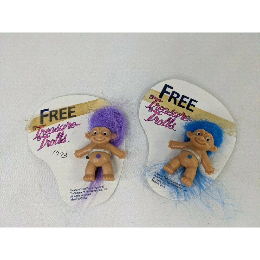 Treasure Trolls Doll Figure‎ Mini Ace Novelty Carded